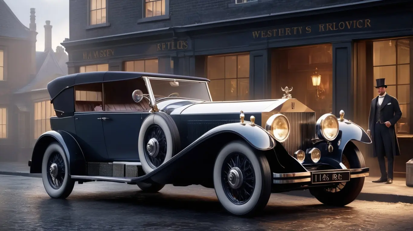 A história da Rolls-Royce: a união entre o engenheiro Henry Royce em sua oficina e o vendedor Charles Rolls em sua concessionária de luxo.